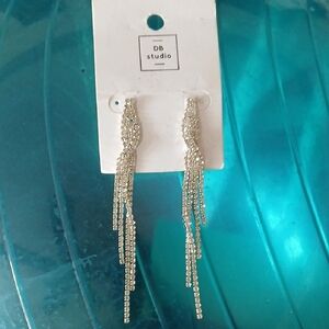 DB Studio Silver Tassel Earrings